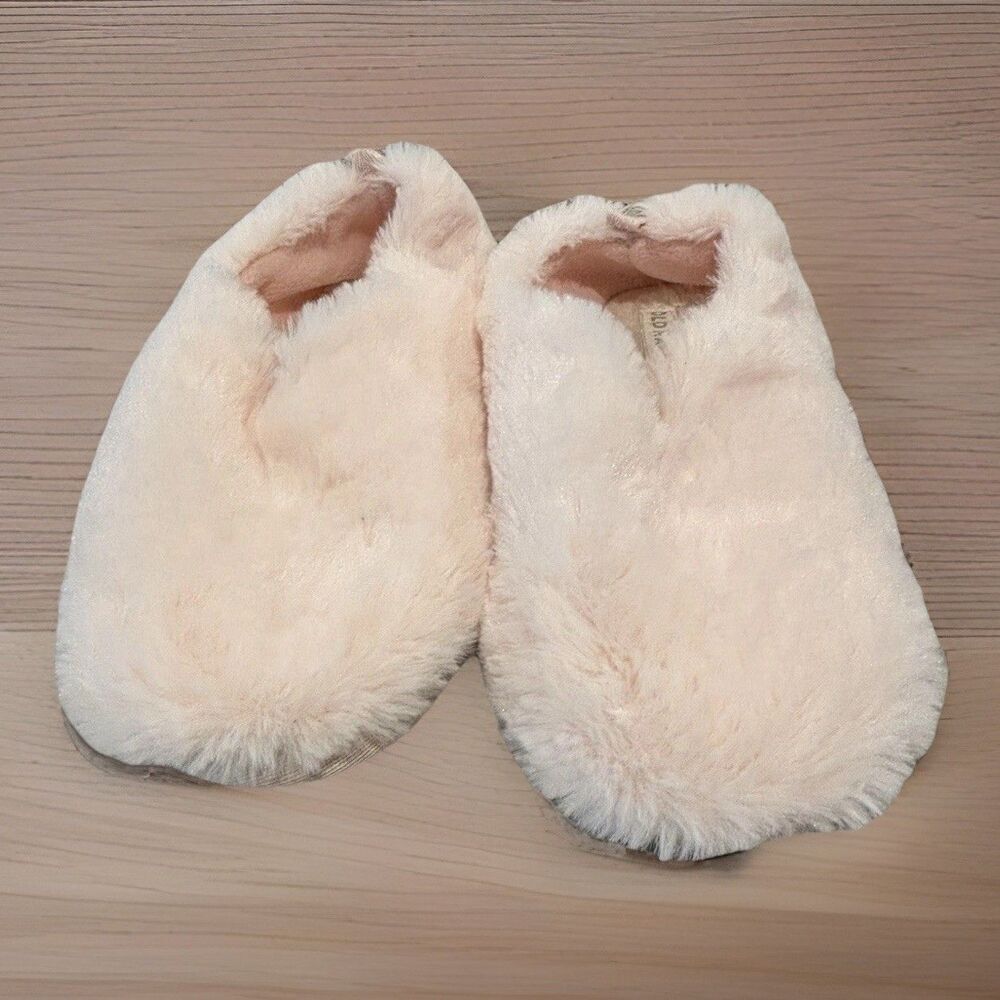 Old Navy Ladies' Soft Fluffy Faux Fur Cushioned Pink House Slippers Sz 7-8 Shoes